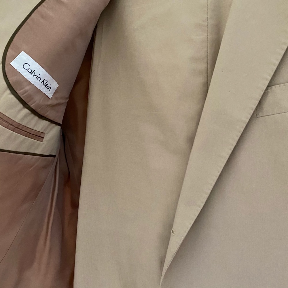 Calvin Klein Khaki two button Suit